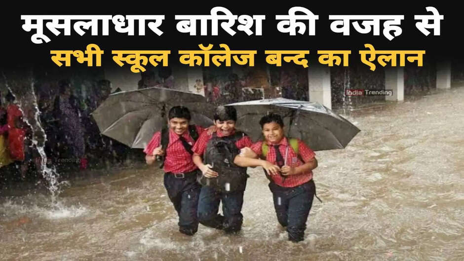 School Closed in Delhi-NCR: Government's big decision, all schools and colleges closed due to torrential rains