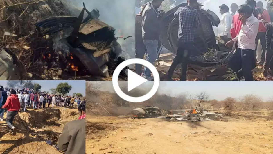 Fighter Plane Crash in Morena: Air Force plane crash in Gwalior, Sukhoi and Miraj fighter collided with each other, many pieces of aircraft, watch soul-wrenching video