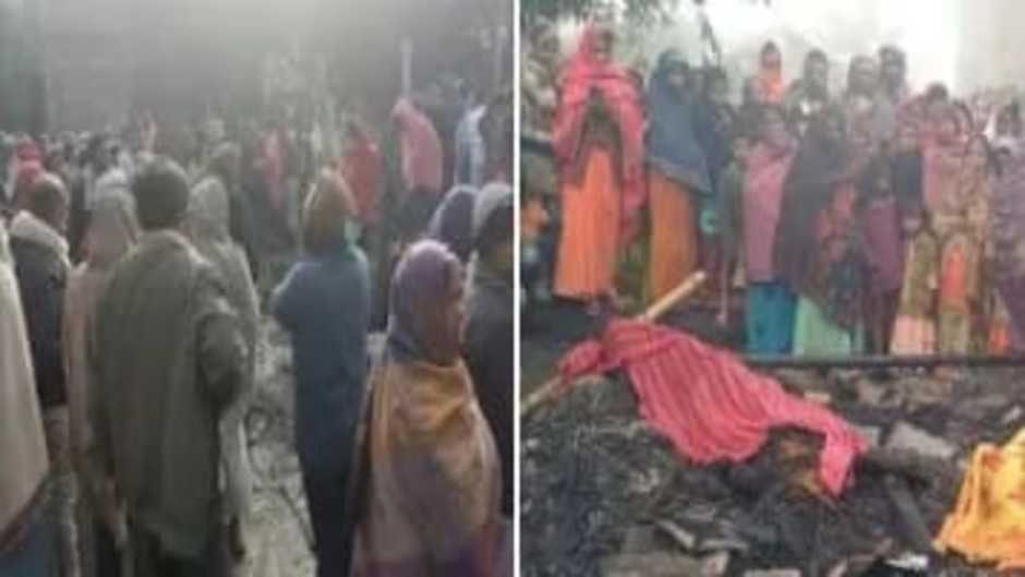 बिहार के बेगूसराय में शॉर्ट सर्किट से लगी आग, जिन्दा जले पति-पत्नी और 2 मासूम बच्चे