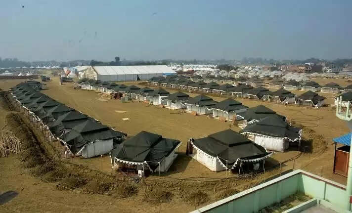 Tent city varanasi: Tourists will cross the Ganges from Namo Ghat on the tent city, will see the wonderful shade of Kashi by boat